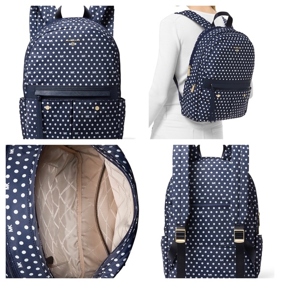 Prescott Polka Dot Signature Nylon Medium Backpack - Picture 5 of 5